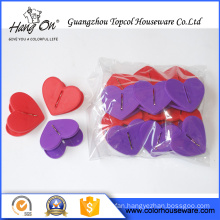 Heart shaped plastic clip